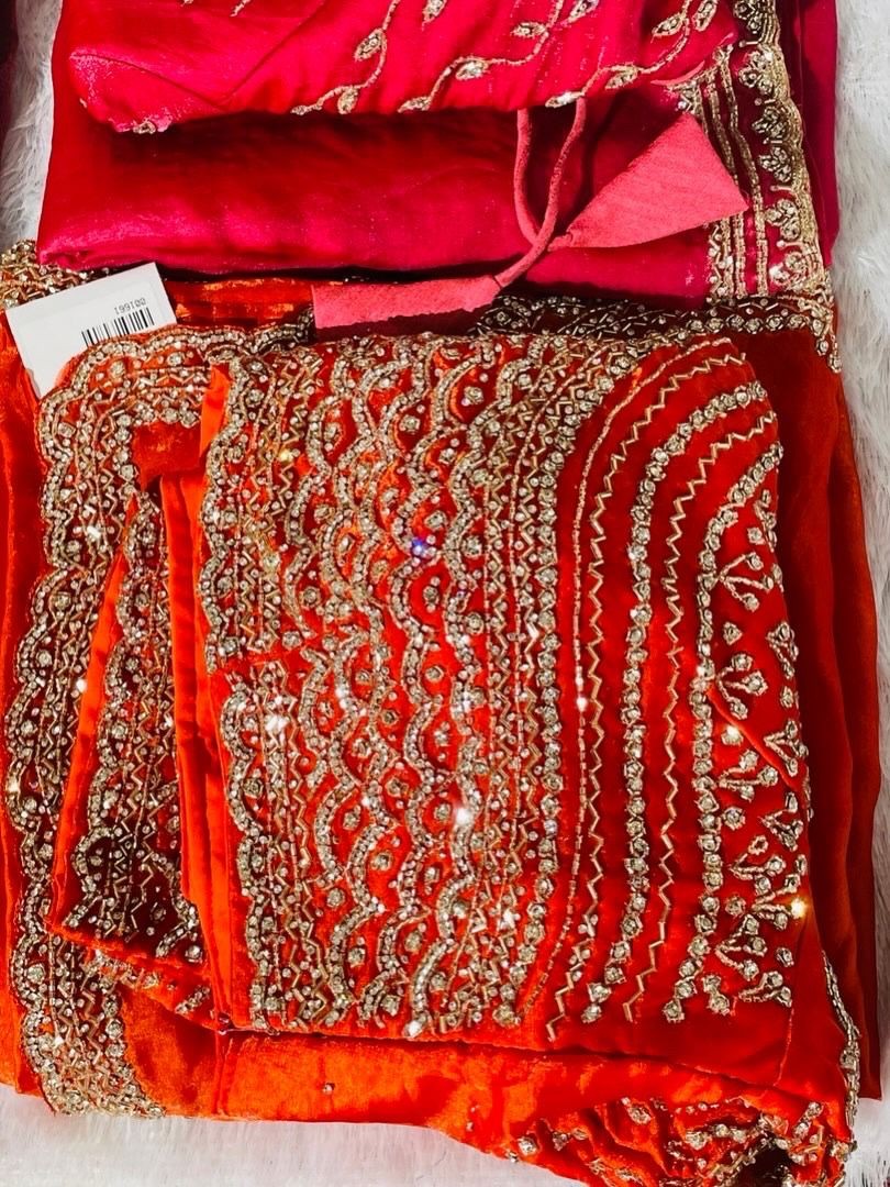 Luxurious PURE SILK RED DEEP MAROON SAREE with and Handwork PURE SILK RED DEEP MAROON SAREE
